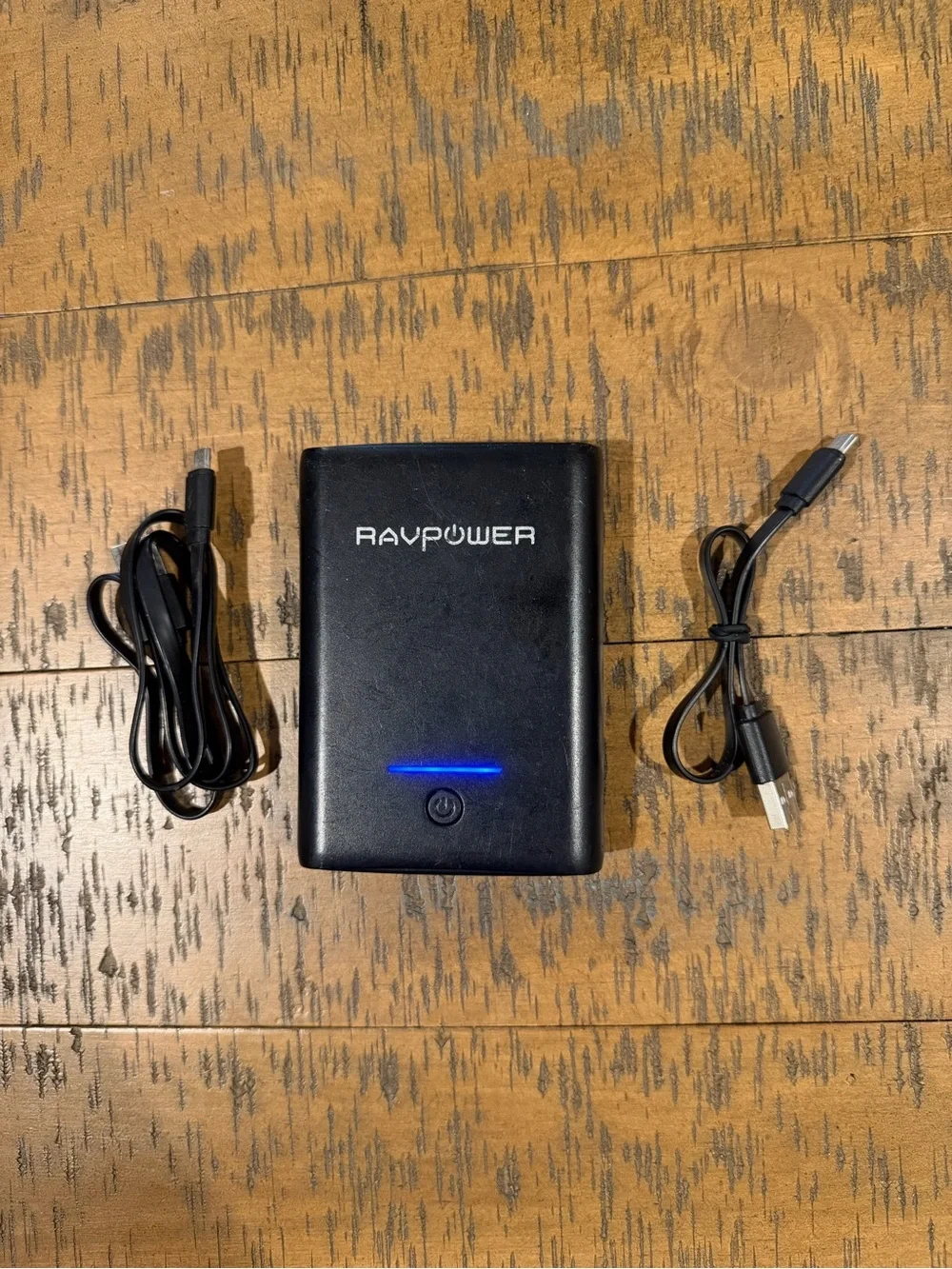 RAVPower 10000mAh Portable Charger Power Bank – Dual USB + Cables